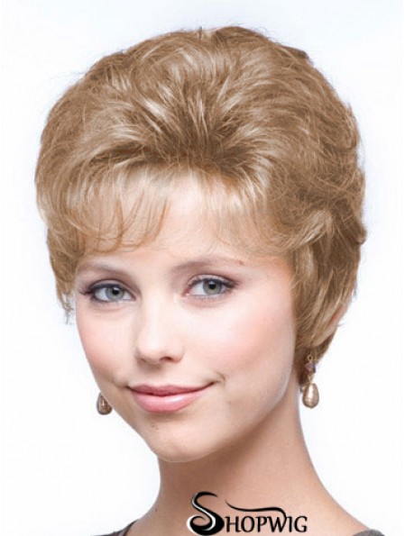 Wavy Blonde Ideal Cropped Classic Lady Wig