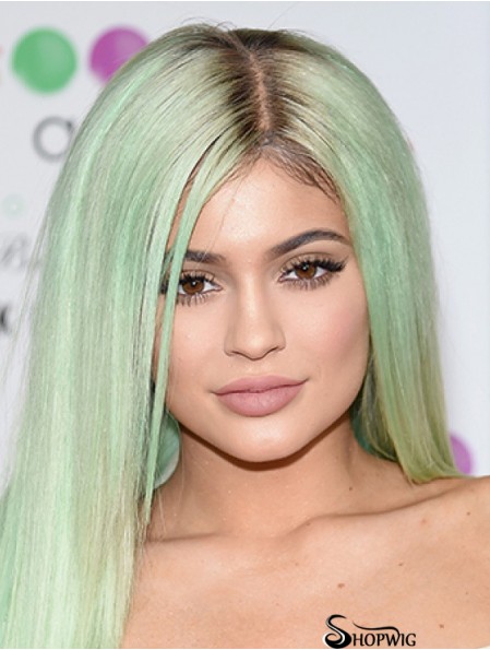 Fashion 18 inch Long Straight Without Bangs Capless Kylie Jenner Wigs