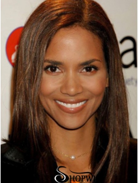 Full Lace Straight Layered Long Online 14 inch Halle Berry Wigs