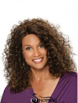 Auburn Shoulder Length Curly Without Bangs Full Lace 12 inch Beverly Johnson Wigs