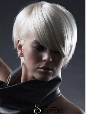 Capless Boycuts Short Straight 8 inch Designed Fashion Wigs