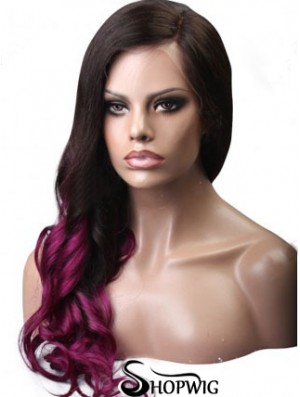 Long Wavy Without Bangs Full Lace 24 inch Hairstyles Black Women Wigs