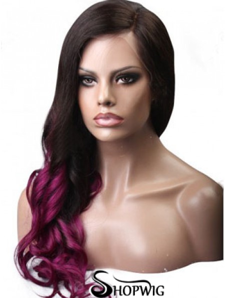 Long Wavy Without Bangs Full Lace 24 inch Hairstyles Black Women Wigs