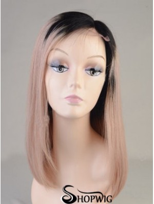 Long Straight Without Bangs Full Lace 14 inch Best Black Women Wigs