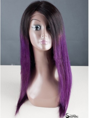 Long Straight Without Bangs Full Lace 18 inch Designed Black Women Wigs