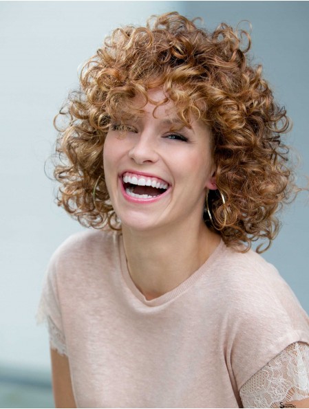 Curly Auburn Popular Shoulder Length Classic Wigs