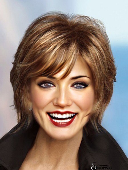 Cheap Short Wavy 8 inch Synthetic Good Quality Wigs