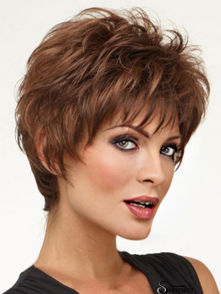 Synthetic Cropped Wavy Capless Online Wig Shop