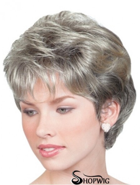 Wigs For Elderly Lady UK With Lace Front Chin Length