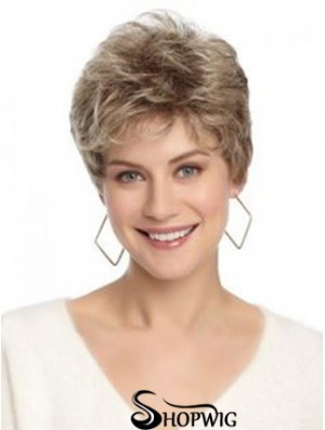 Lace Front Wavy Layered Short 8 inch Hairstyles Human Hair Wigs