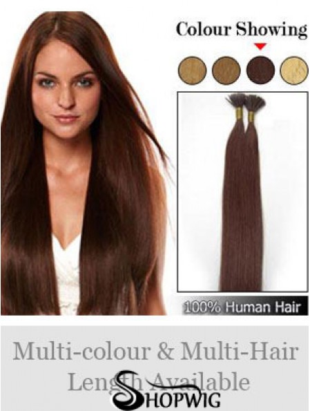 Auburn Straight Stick/I Tip Hair Extensions