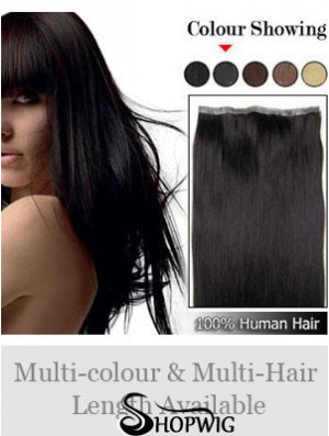 Straight Remy Human Hair Black Incredible Weft Extensions