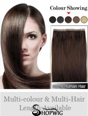 Straight Remy Human Hair Brown Cheapest Weft Extensions