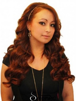Wavy Remy Human Hair Auburn Gorgeous Weft Extensions