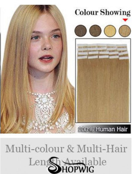 Blonde Straight Perfect Remy Human Hair Tape In Hair Extensions