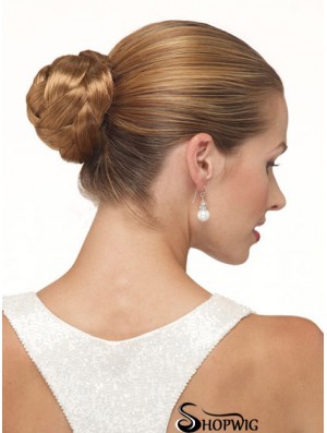 Brown Clip In Hair Buns