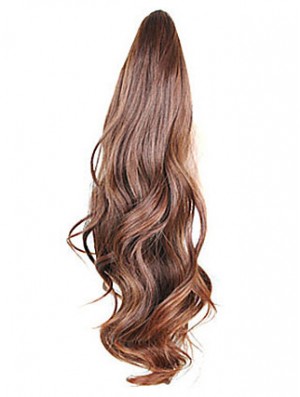 Style Wavy Brown Ponytails
