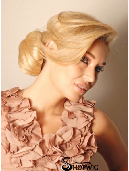 Blonde Hair Piece Bun