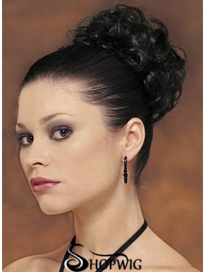 Black Big Bun Hair Piece